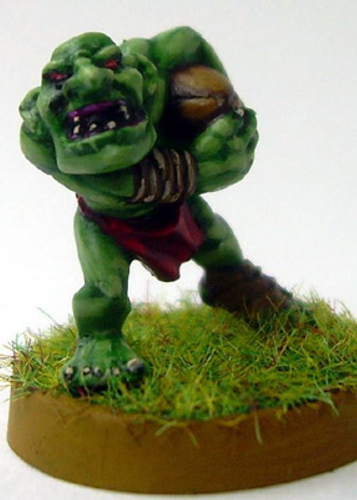 Orc From Bilbao Scared Txiki Goblin Snotling With Ball