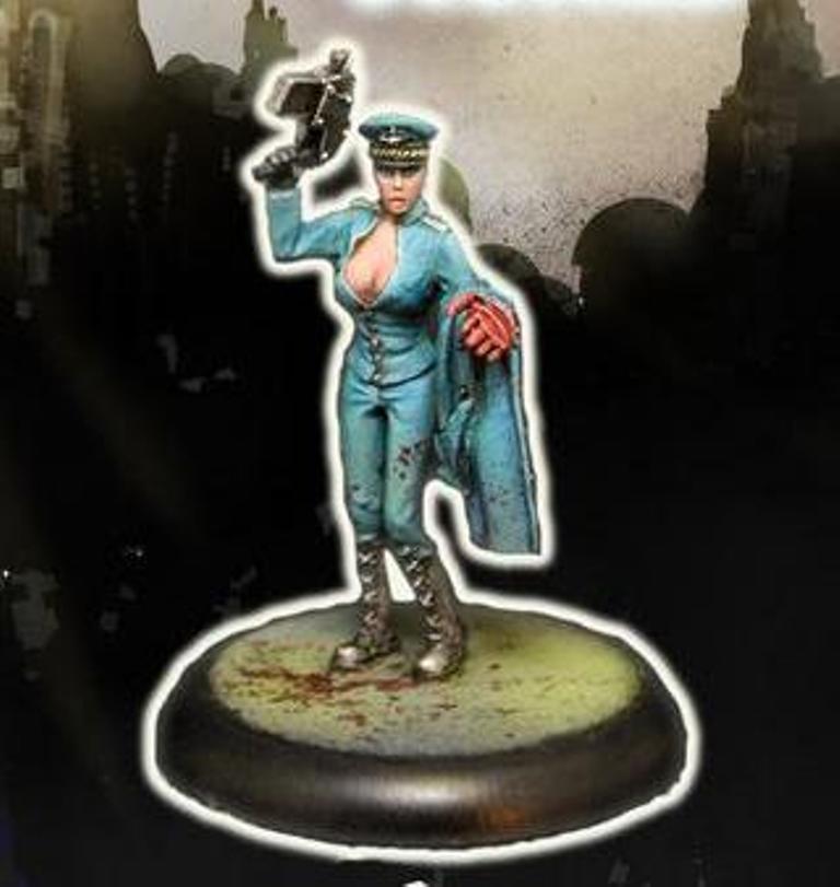 Another World Miniatures Alexandra Female Commissar Resin Edition