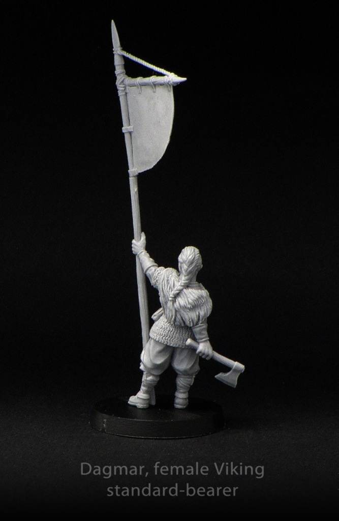 Brother Vinni Miniatures Dagmar Female Viking Standard Bearer
