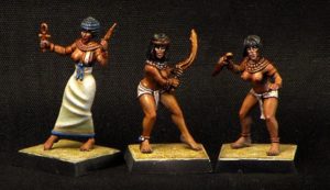 Brother Vinni Armed Egyptian Girls x 3 Miniatures