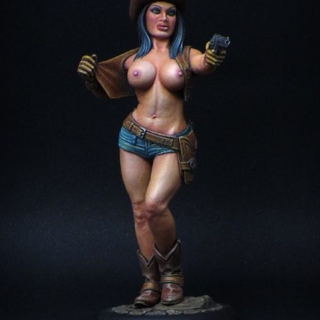 Brother Vinni Miniatures 90mm Topless Cowgirl Aletta
