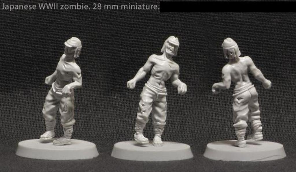 Brother Vinni WWII Japanese Zombies x 4 Miniatures