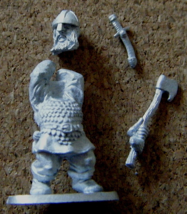Denizen Miniatures Fantasy Dwarf Wearing Scale Armour With Axe