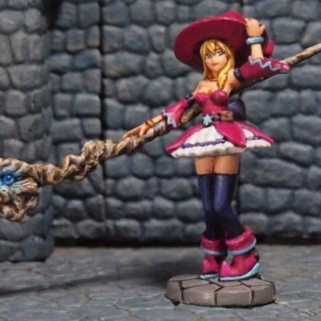 Aurora Model 1/48 Witch Girl With Magic Staff