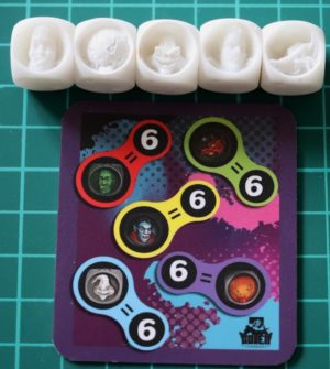 Golem Miniatures Monster Dice Unpainted Set N°3 (5 dice)