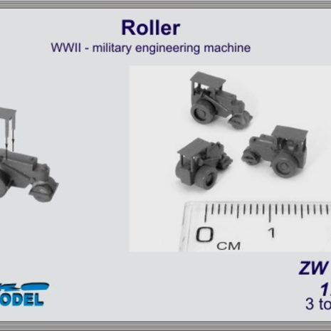 Niko Model 1:350 Roller WWII Military Engineering Machine (3 to a pack)