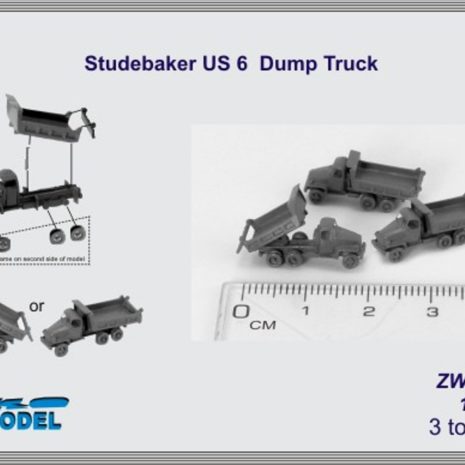 Niko Model 1:350 Studebaker US 6 Dump Truck (3 to a pack)