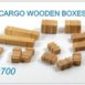 Niko Model 1:700 Cargo Wooden Boxes (14 to a pack)
