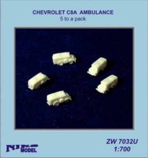 Niko Model 1:700 Chevrolet C8A Ambulance (5 to a pack)