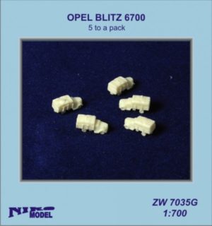 Niko Model 1:700 Opel Blitz 6700 (5 to a pack)
