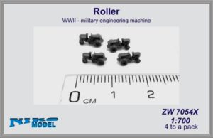 Niko Model 1:700 Roller WWII Military Engineering Machine (4 to a pack)