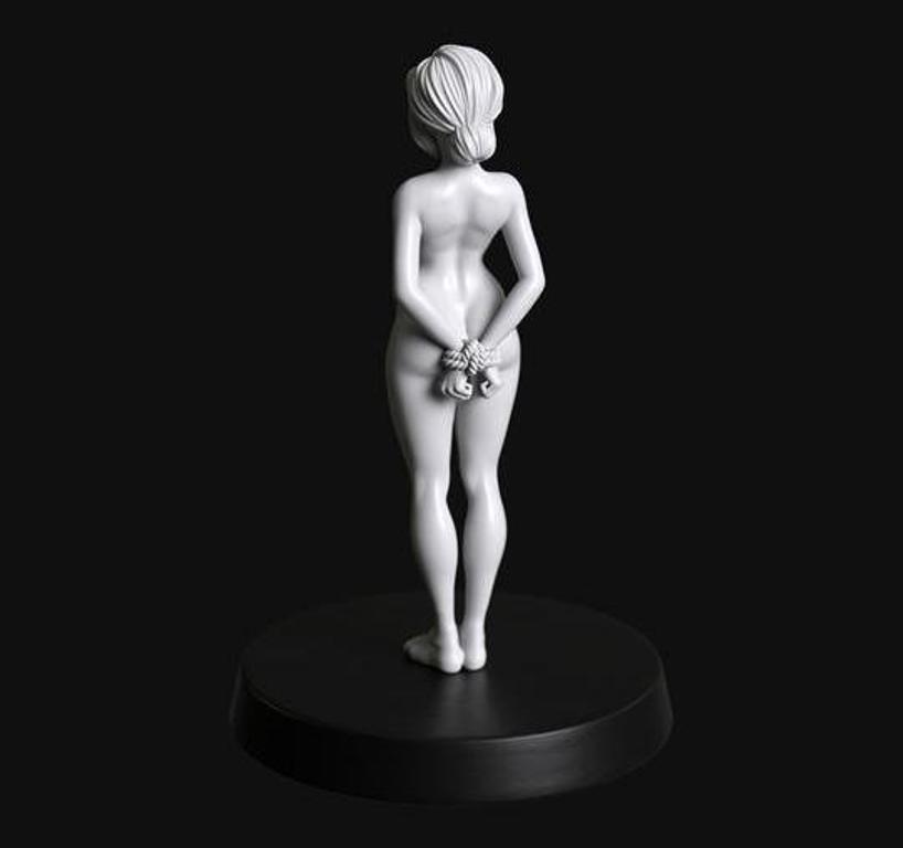 Manufaktura Miniatures Female Submissive Naked Pregnant and Bound #1