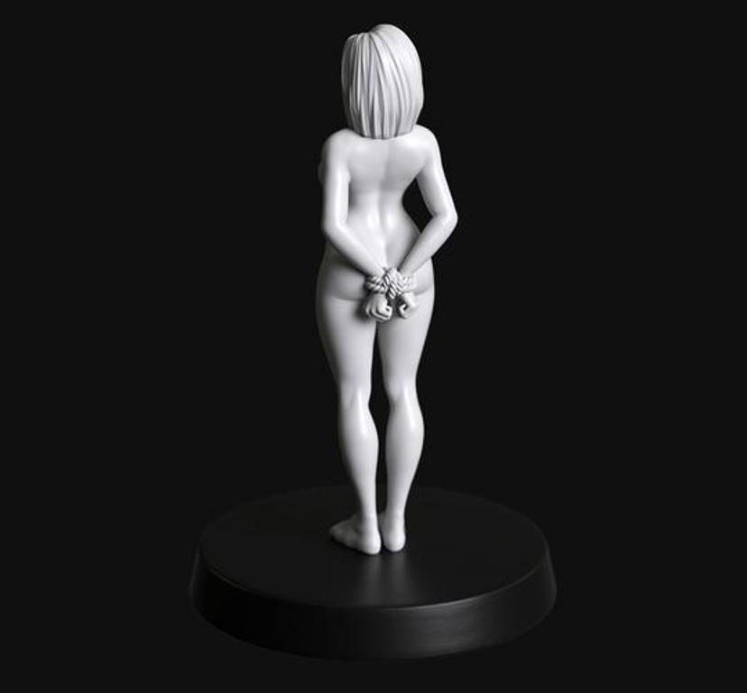 Manufaktura Miniatures Female Submissive Naked Pregnant and Bound #2
