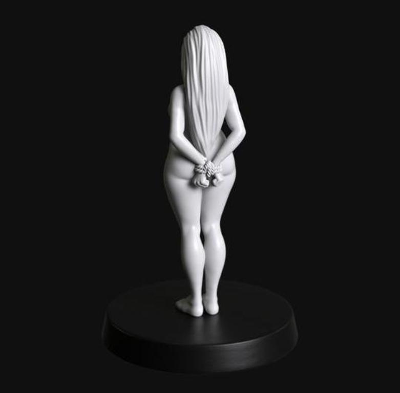 Manufaktura Miniatures Female Submissive Naked Pregnant and Bound #3