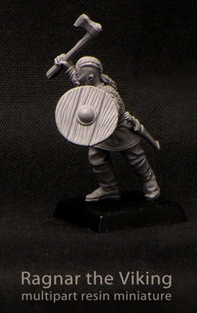 Brother Vinni Miniatures Ragnar The Viking With Sword Axe And Shield