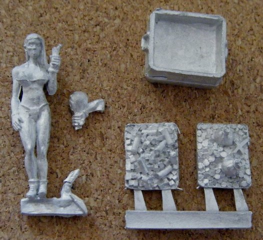 Impact Miniatures Lucy with Large Cooler Elfball, BloodBowl, Fantasy Football
