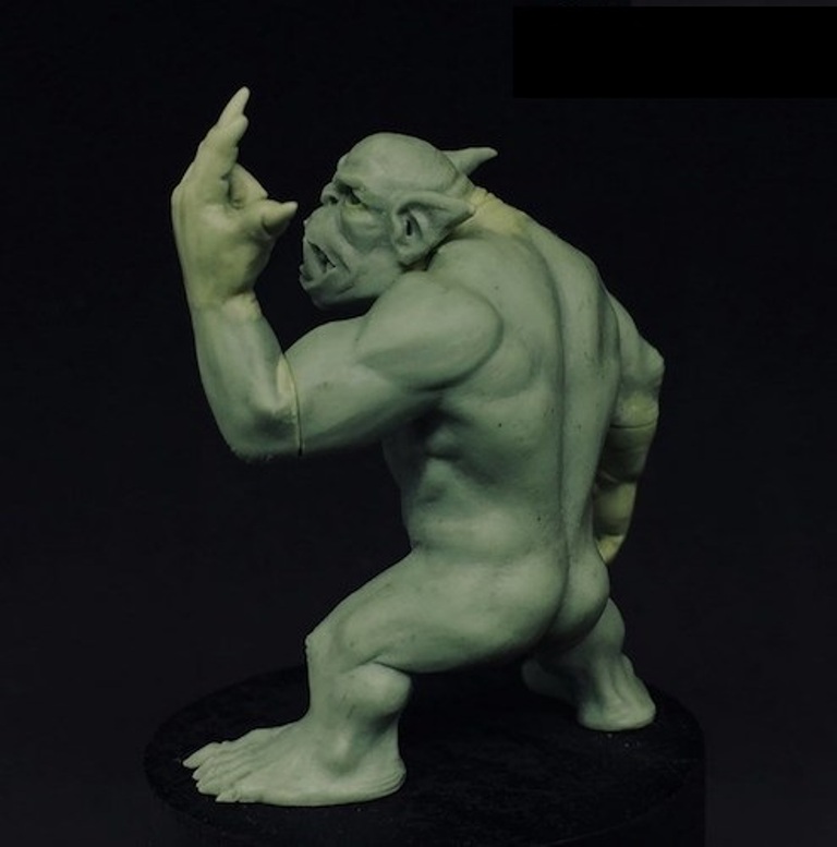 Maow Miniatures Dress a Greeny (Sculpting Contest 2020) Nude Orc