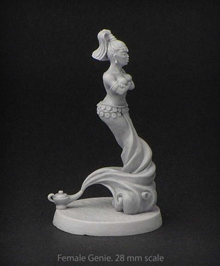 Brother Vinni Miniatures Female Genie Girl Escaping From The Lamp