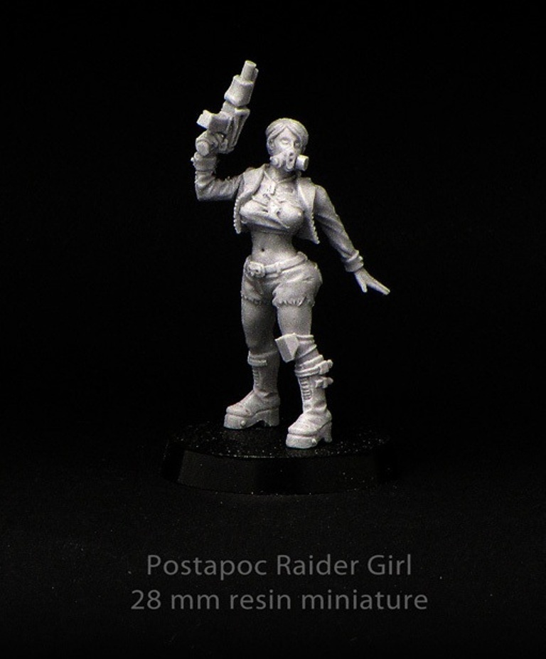Brother Vinni Miniatures Sci-fi Nuclear Sandlot Postapocalypse Raider Girl