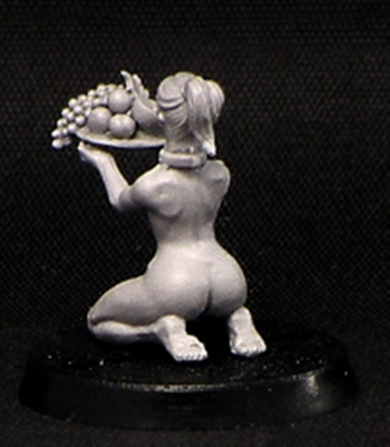 Brother Vinni Miniatures Cute Naked Slavegirl With Tray Of Fruits