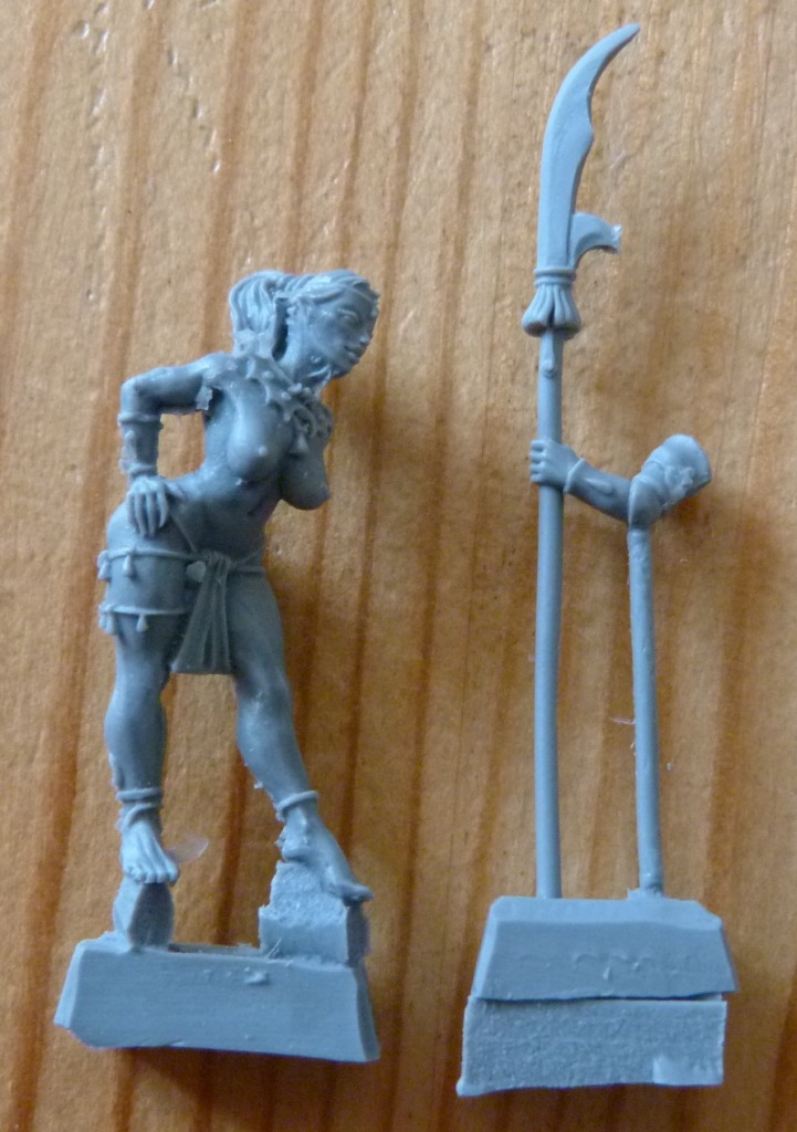 Brother Vinni Miniatures Elven Guard Girl With Halberd