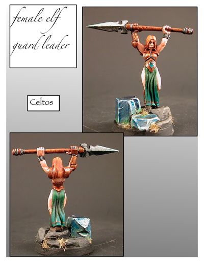 Celtos Elves Female Elf Guard Leader