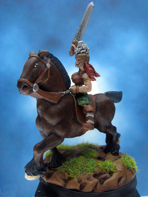 Celtos Barbarian Gaels Elowyn the Swift Mounted Champion