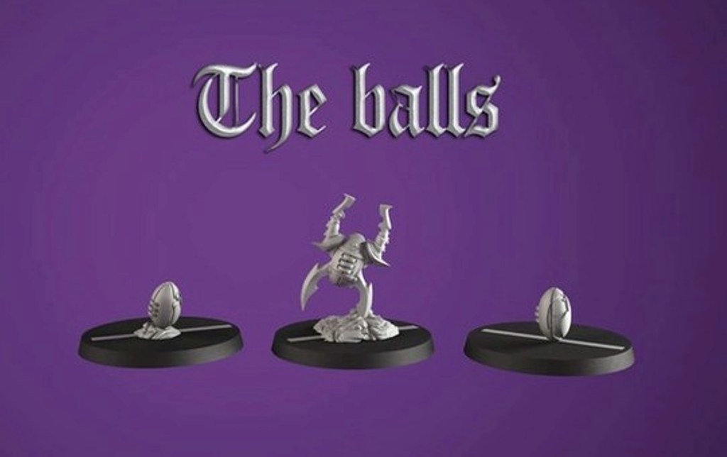 Games Miniatures Occulte Predators Team 3 x Balls Blood Bowl