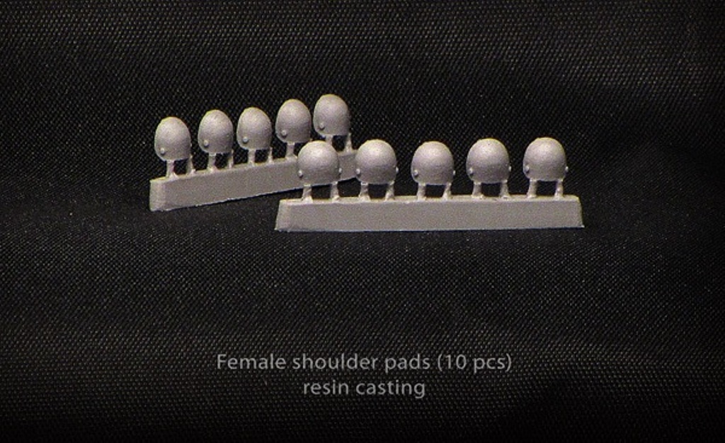 Brother Vinni Miniatures Female Shoulder Pads (5 pieces)
