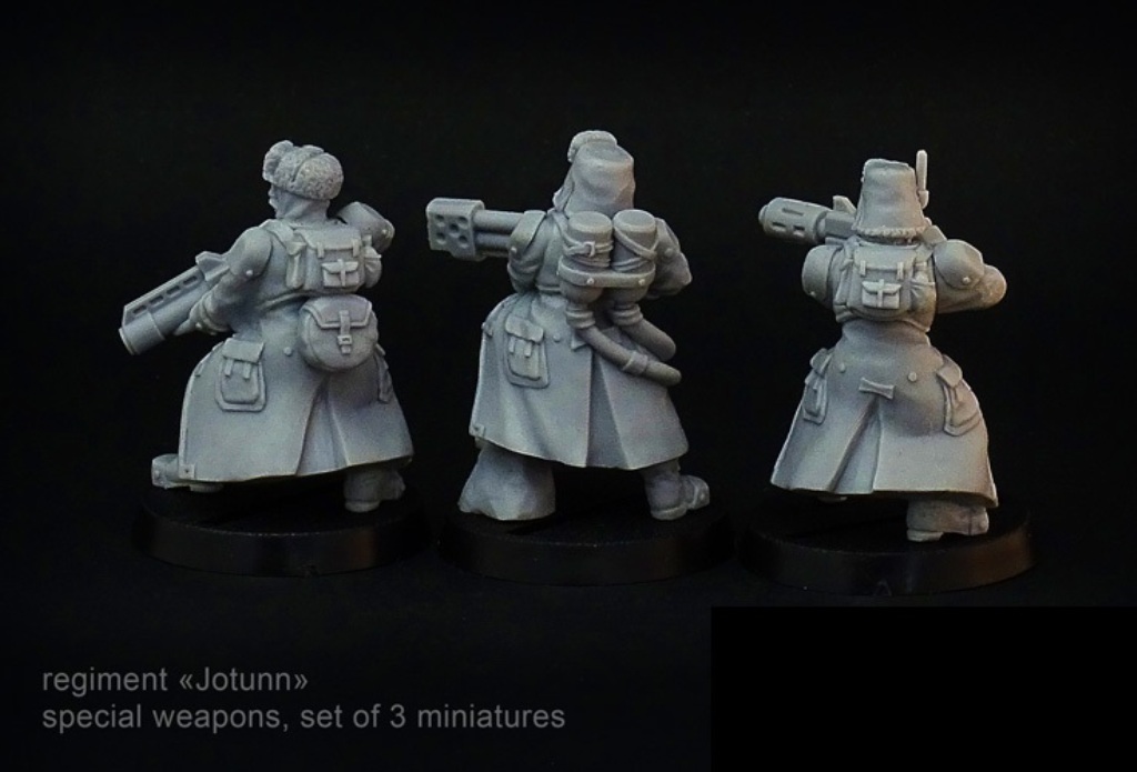 Brother Vinni Miniatures Special Weapons of Jotunn Regiment (3 models)