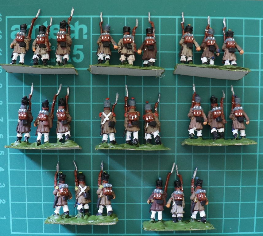 Painted Strelets 1:72 French Infantry on the March x 24