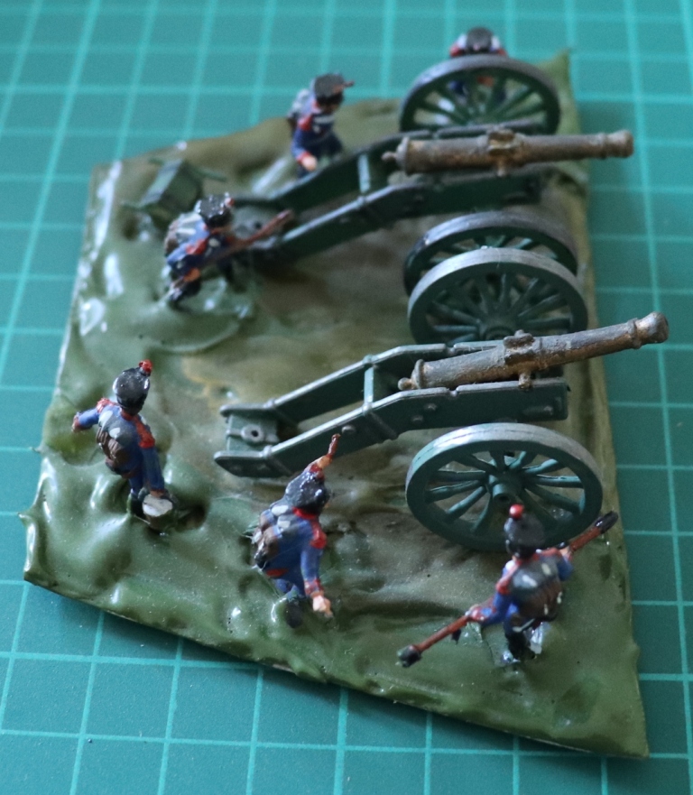 Painted Airfix HO:OO Waterloo Napoleonic French Artillery
