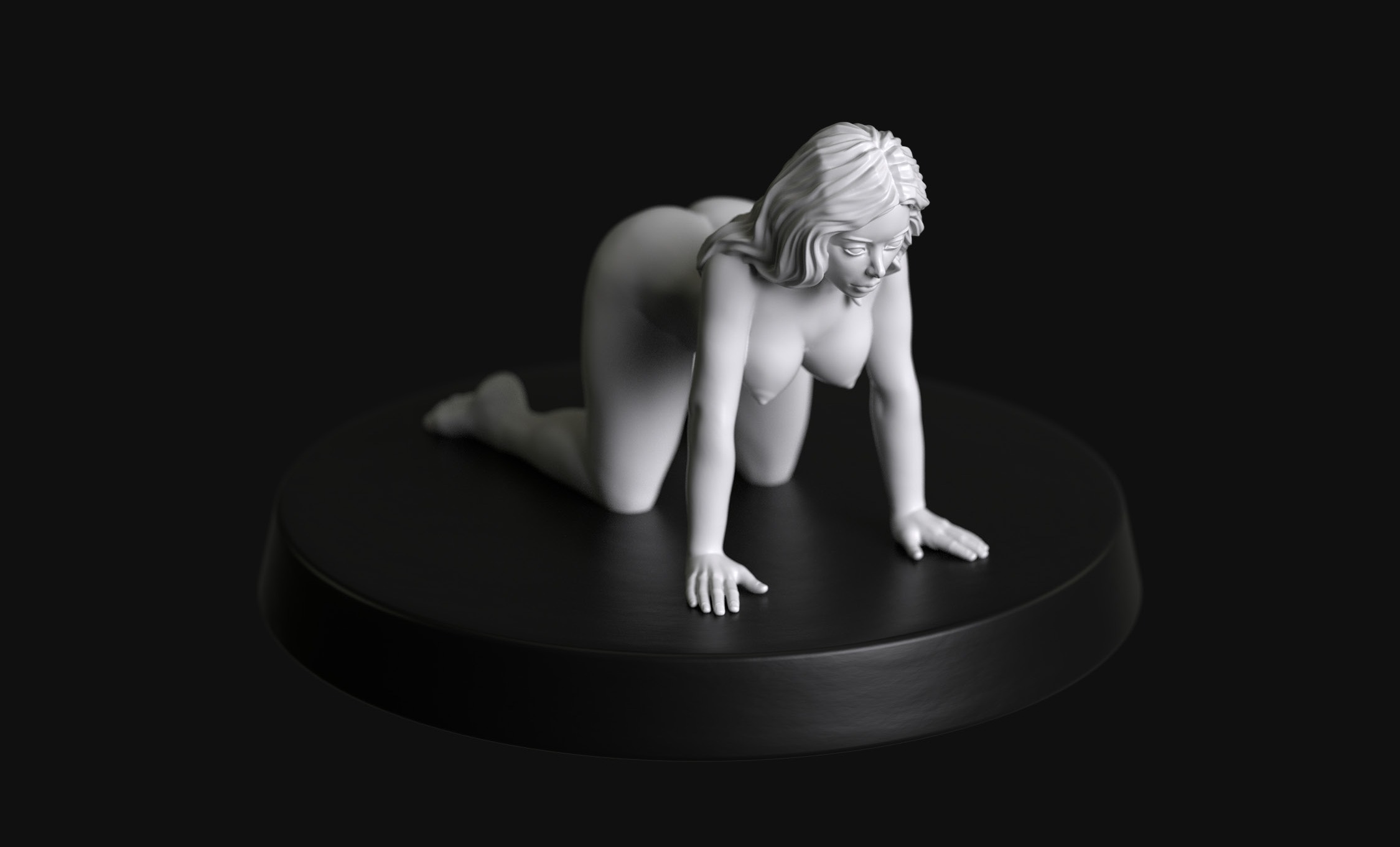 Manufaktura Miniatures Busty Female Submissive Naked on All Fours