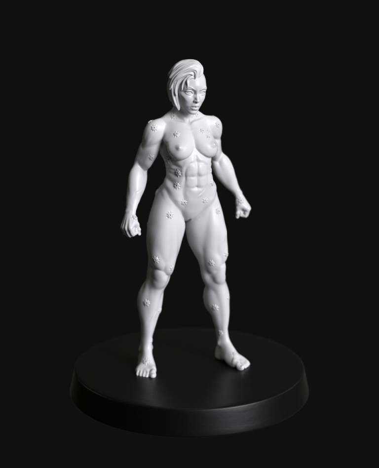 Manufaktura Miniatures Gene Forged Female Warrior (Naked)#
