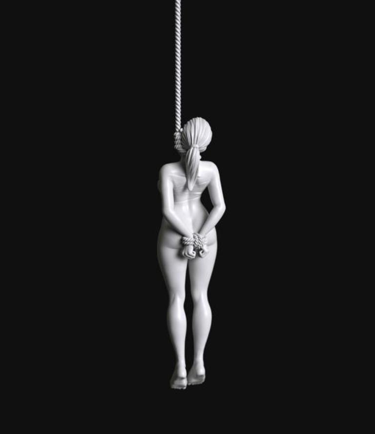 Manufaktura Miniatures Naked Hanged Female Prisoner Girl #