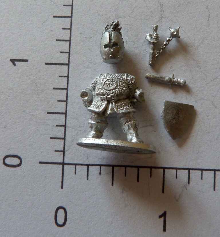 Denizen Miniatures Dwarf Wearing Chain Mail With Morning Star