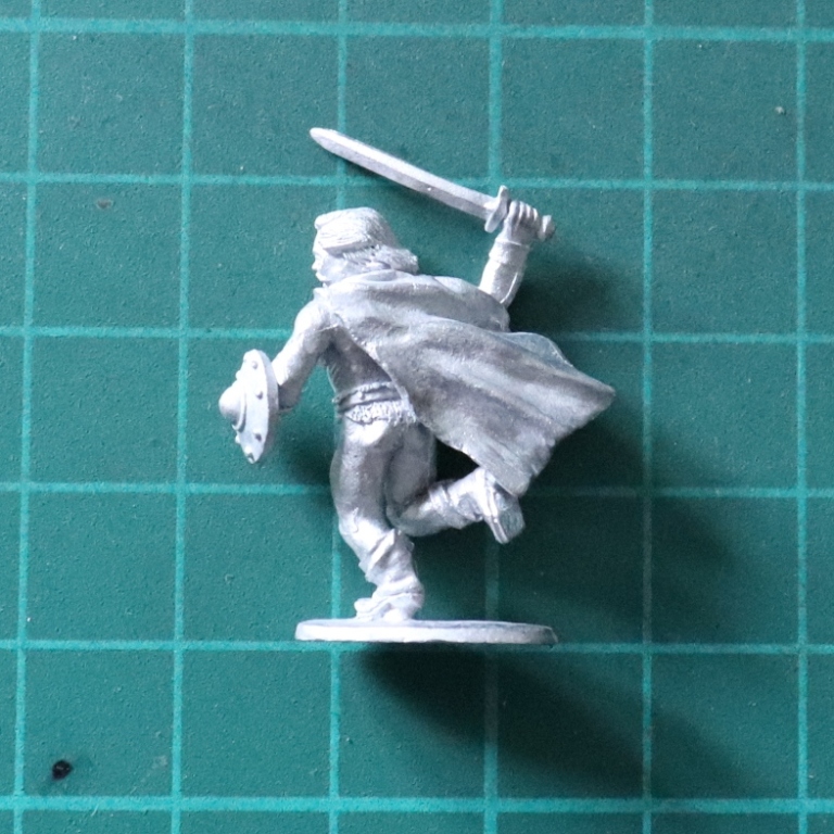 Denizen Miniatures 25mm Barbarian Hero Charging with Sword