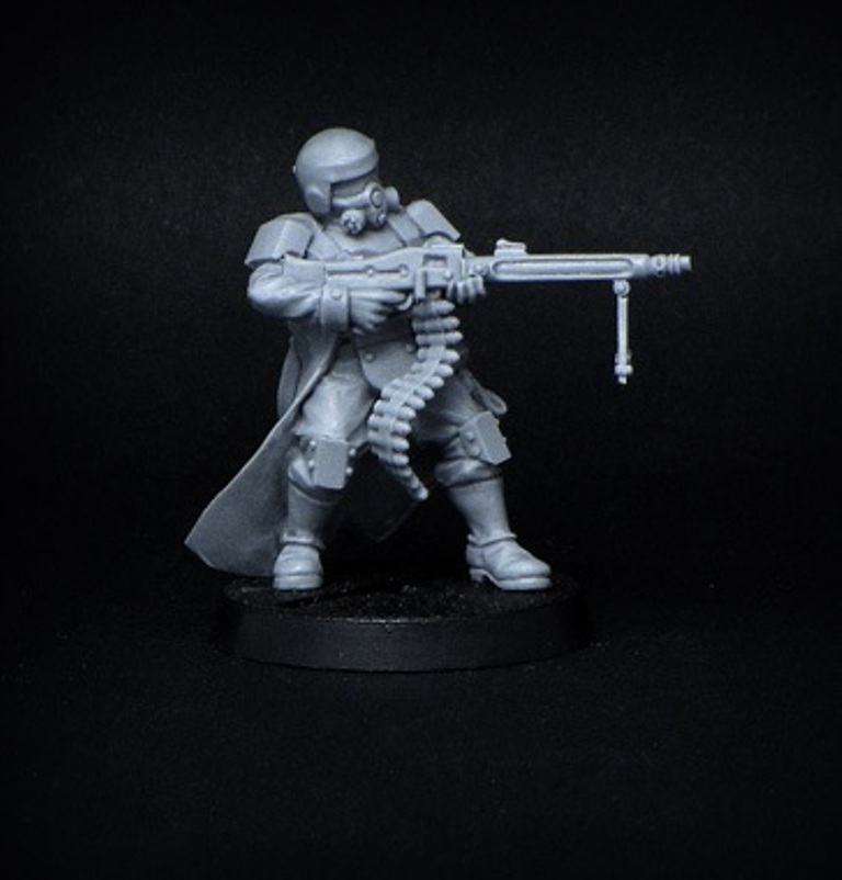 Brother Vinni Miniatures Veteran Armed With Chain Gun