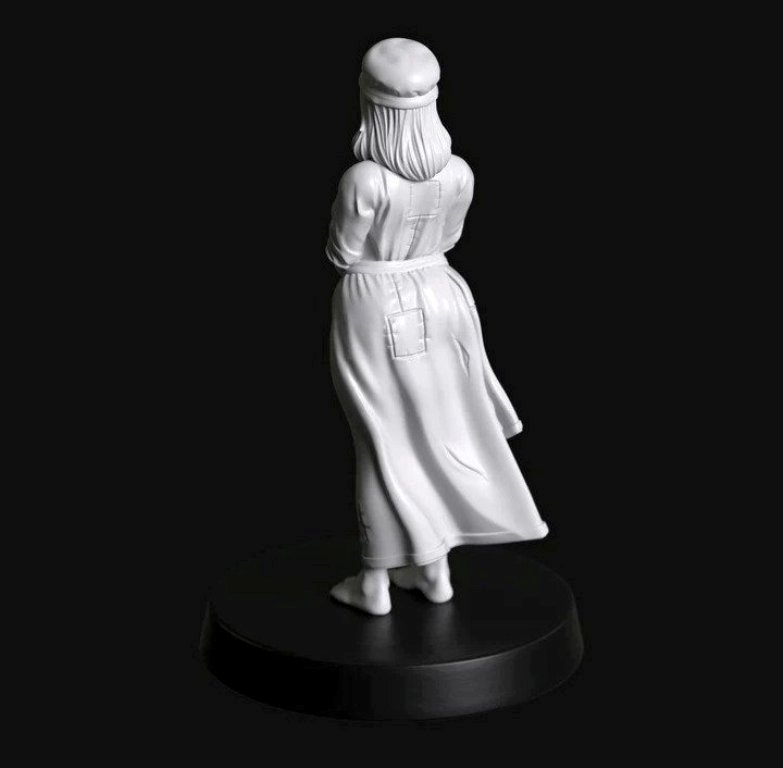 Manufaktura Miniatures Clothed Submissive Female Villager with Hands Tied