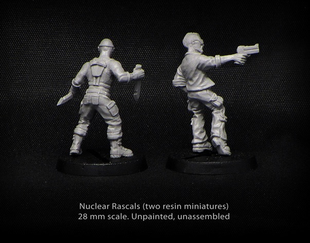 Brother Vinni Miniatures Two Sci-fi Nuclear Sandlot Postapocalypse Nuclear Rascals