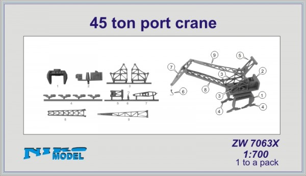 Niko Model 1:700 45 Ton Port Crane (1 to a Pack)