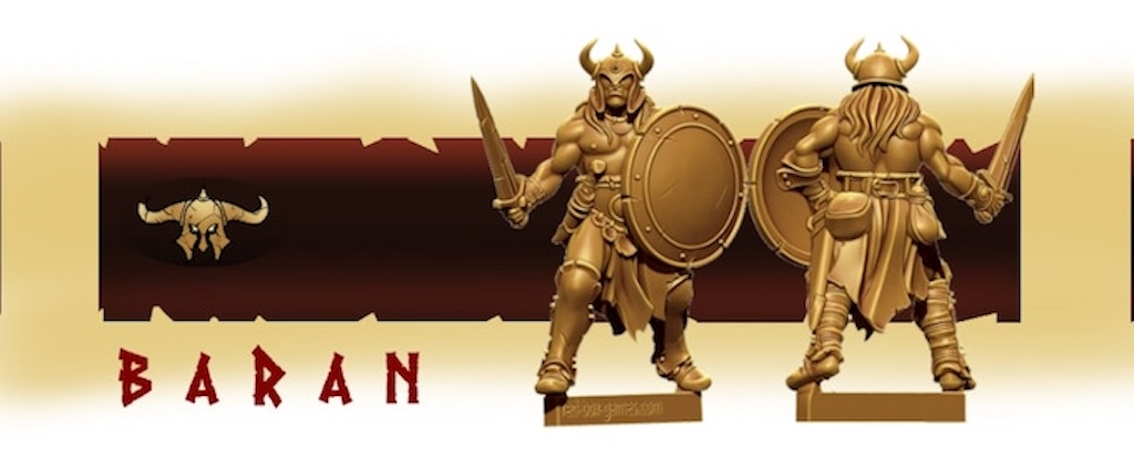 Red Box Games Baran Barbaria Warbands of Wrath and Ruin Hordesman