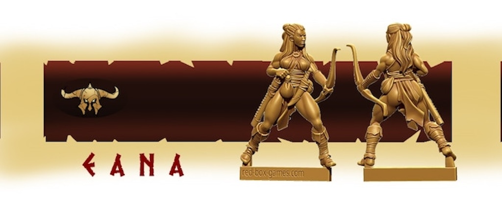 Red Box Games Eana Barbaria Warbands of Wrath and Ruin Hordeswoman