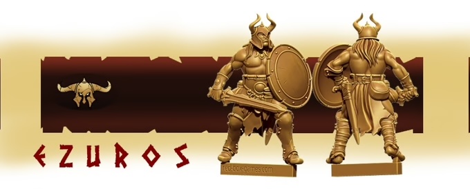 Red Box Games Ezuros Barbaria Warbands of Wrath and Ruin Hordesman