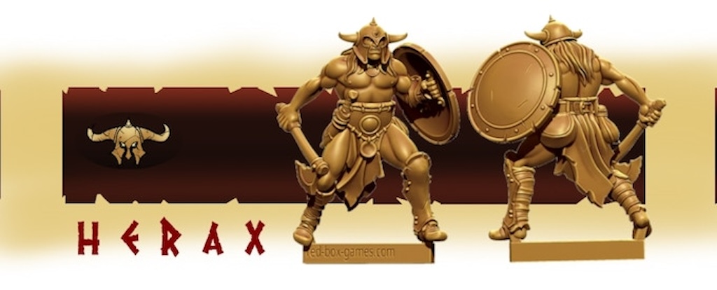 Red Box Games Herax Barbaria Warbands of Wrath and Ruin Hordesman